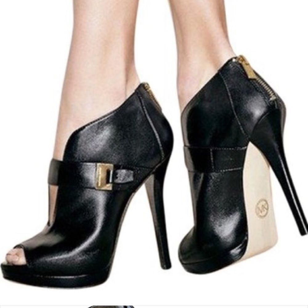 MICHAEL MICHAEL KORS Giuliano peep toe booties - Picture 1 of 8